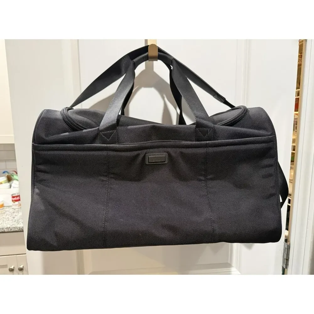 Hartmann Black Ballistic Nylon Duffel Bag Travel Weekender Carry On